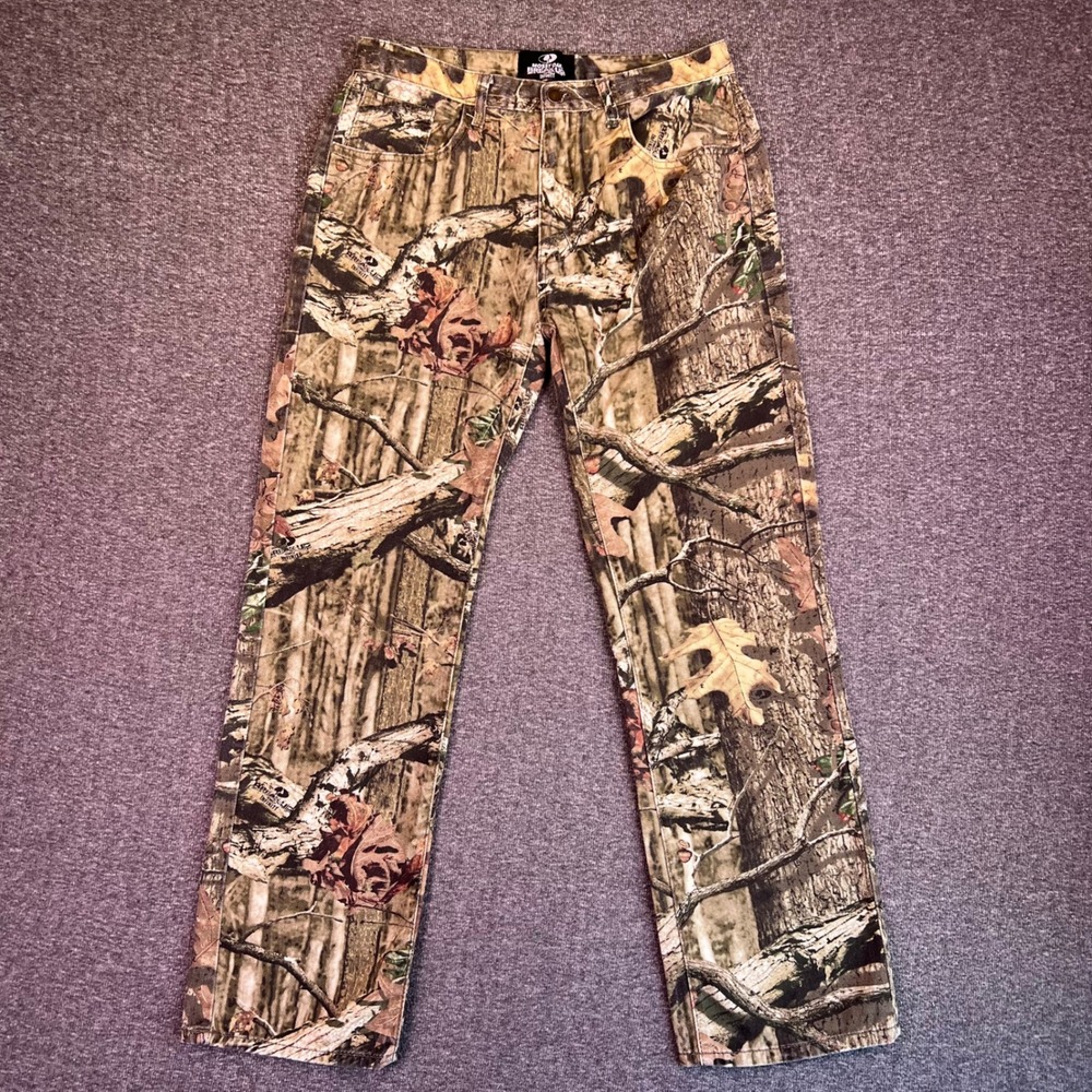 Mossy Oak Break-Up Infinity Camo Pants Mens 34x34 Brown Straight Hunting Outdoor